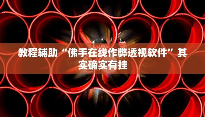 教程辅助“佛手在线作弊透视软件”其实确实有挂 教程辅助“佛手在线作弊透视软件”其实确实有挂